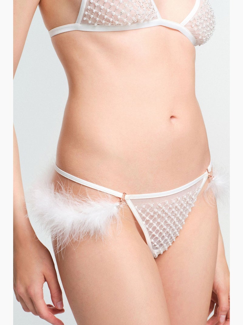 String pelia cassé penti Blanc - Kiabi