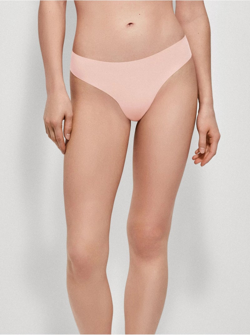 String sans coutures Rose - Kiabi