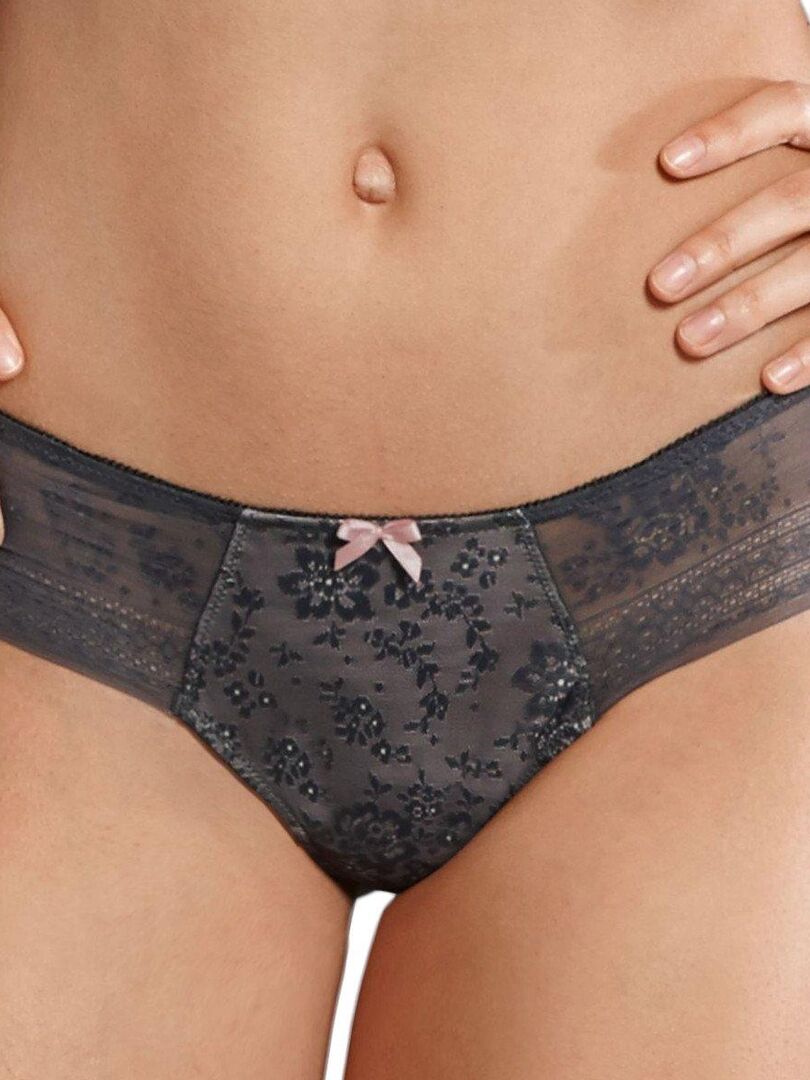 String sensuel Fleur - Gris - Kiabi - 25.95€