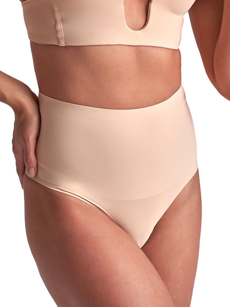 String shapewear taille haute gainée Beige - Kiabi