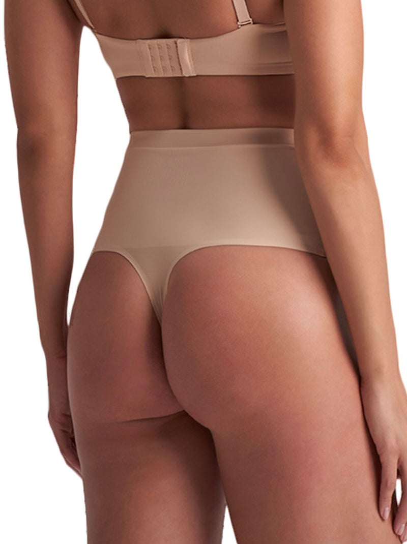 String shapewear taille haute gainée Beige - Kiabi