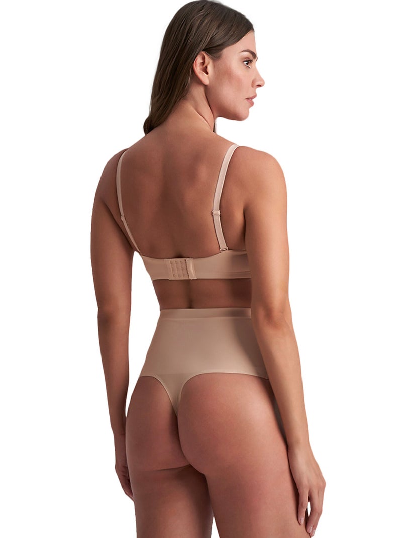 String shapewear taille haute gainée Beige - Kiabi