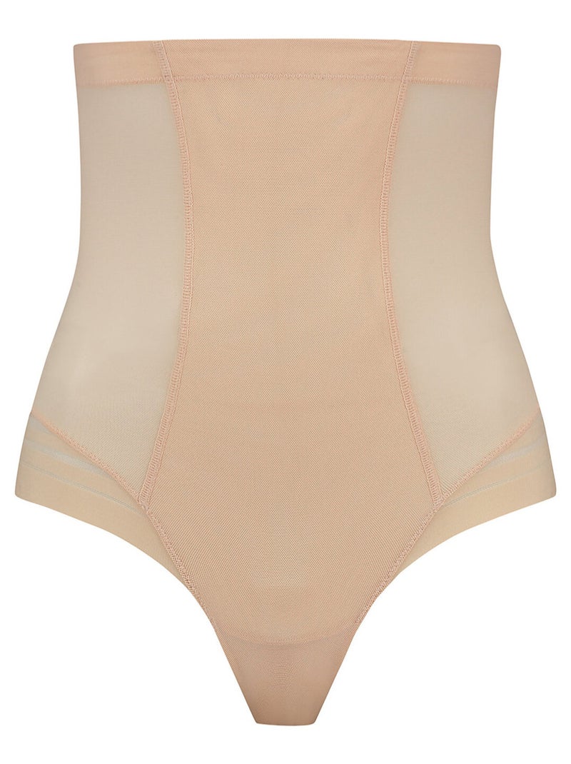 String shapewear taille ultra haute Powermesh Beige - Kiabi