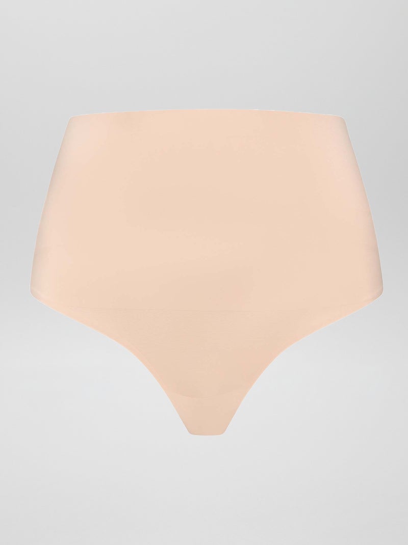 String taille haute gainant beige - Kiabi