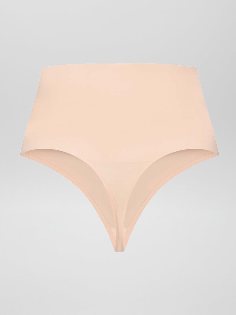 String taille haute gainant beige - Kiabi
