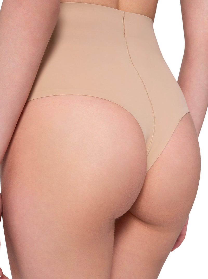 String taille haute gainant SCULPT Beige - Kiabi