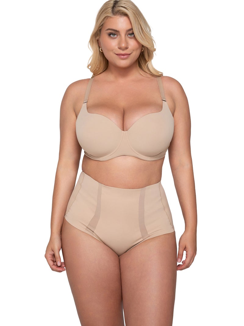 String taille haute gainant SCULPT Beige - Kiabi