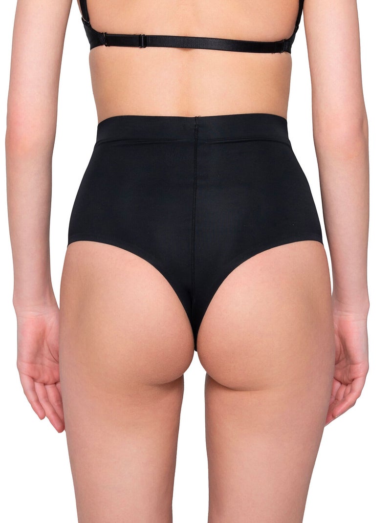 String taille haute gainant SCULPT Noir - Kiabi