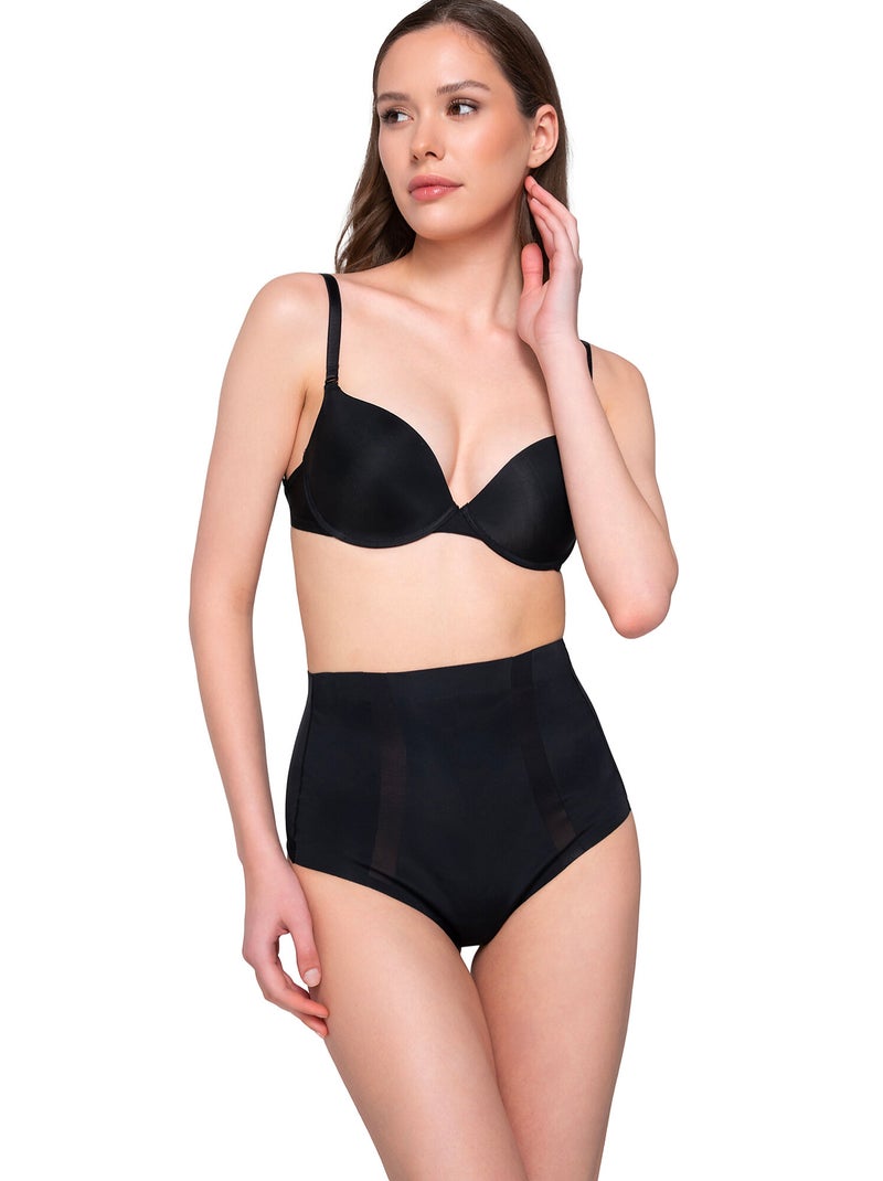 String taille haute gainant SCULPT Noir - Kiabi