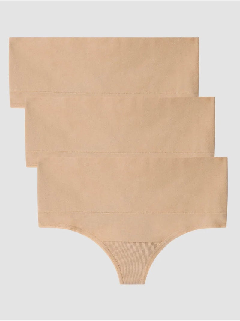String tanga haute sans couture Rose - Kiabi