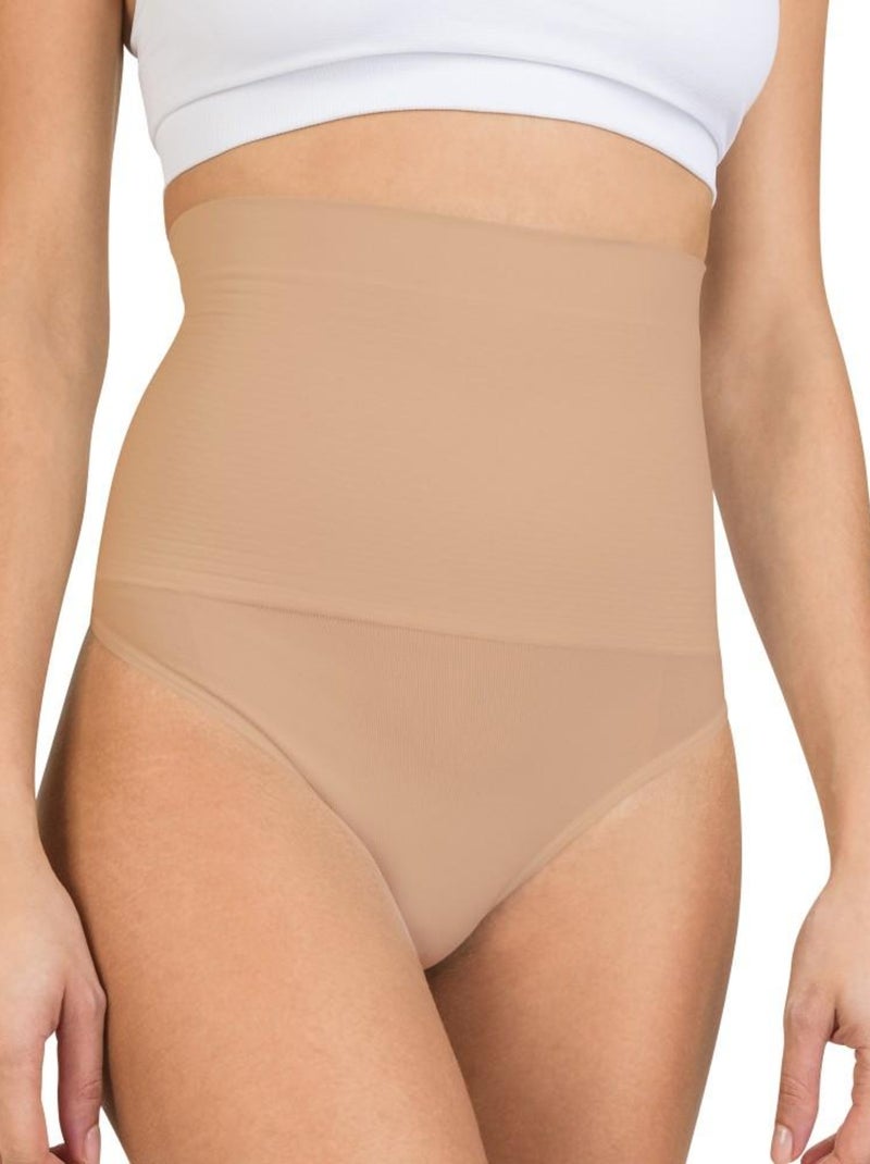 String ventre plat amincissant So Slim Beige sable - Kiabi
