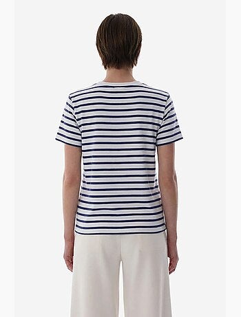 Stripe premium t-shirt rayé à manches courtes penti
