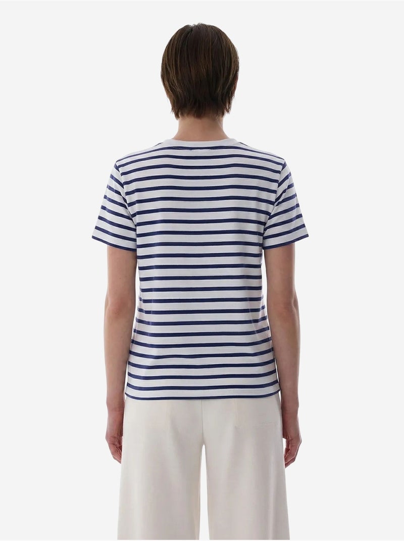 Stripe premium t-shirt rayé à manches courtes penti Multicolore - Kiabi
