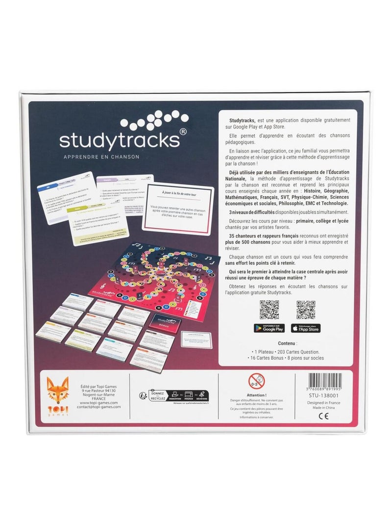 STUDYTRACKS (Apprendre en Chanson) Multicolore - Kiabi