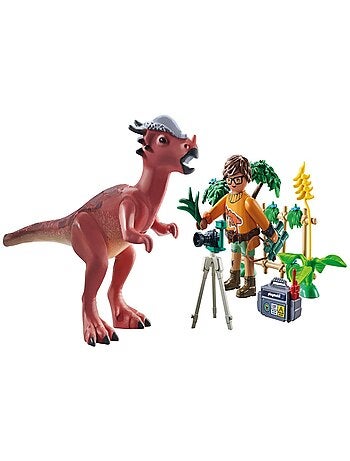 Stygimoloch avec chercheur, matériel d'observation