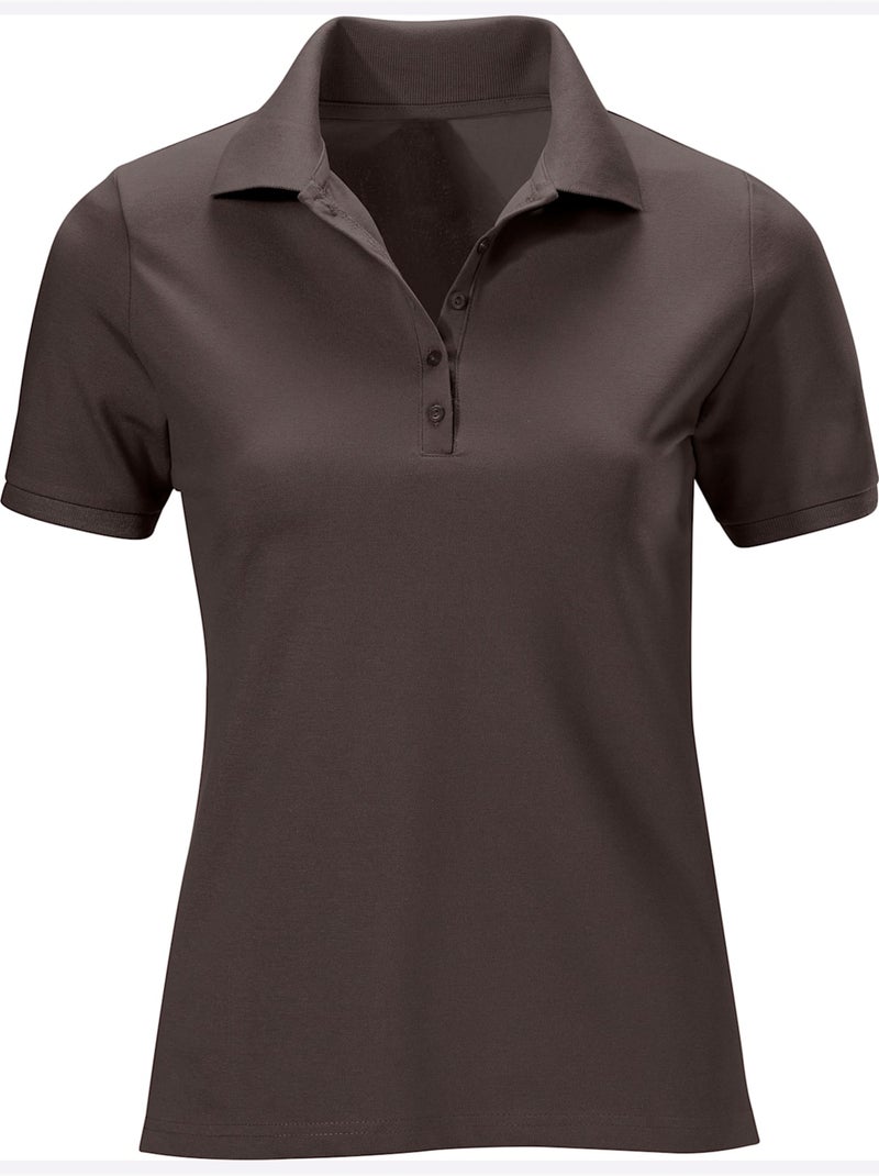 Style Polo Classique - Taille Standard - Helline Marron - Kiabi
