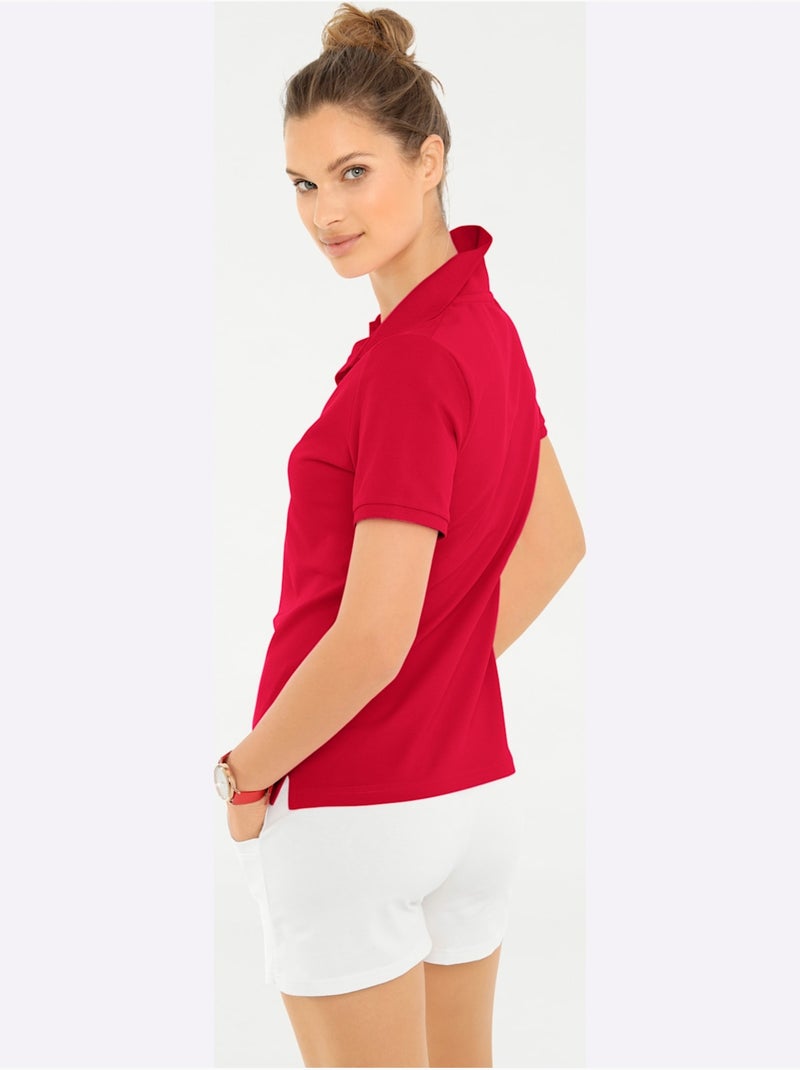 Style Polo Classique - Taille Standard - Helline Rouge - Kiabi