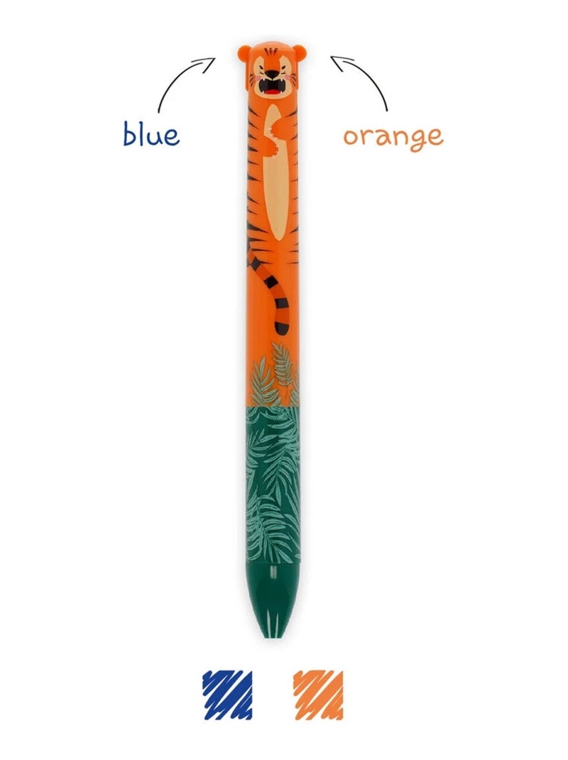 Stylo à Bille à deux Couleurs - Click&Clack Bleu - Kiabi
