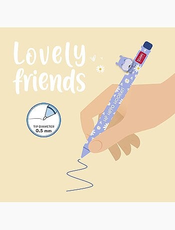 Stylo à encre gel avec animal décoratif Hippo >- Lovely Friends