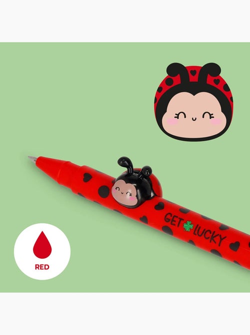 Stylo à encre gel avec animal décoratif ladybug get lucky - lovely friends - Kiabi Stylo à encre gel avec animal décoratif ladybug get lucky - lovely friends - Kiabi