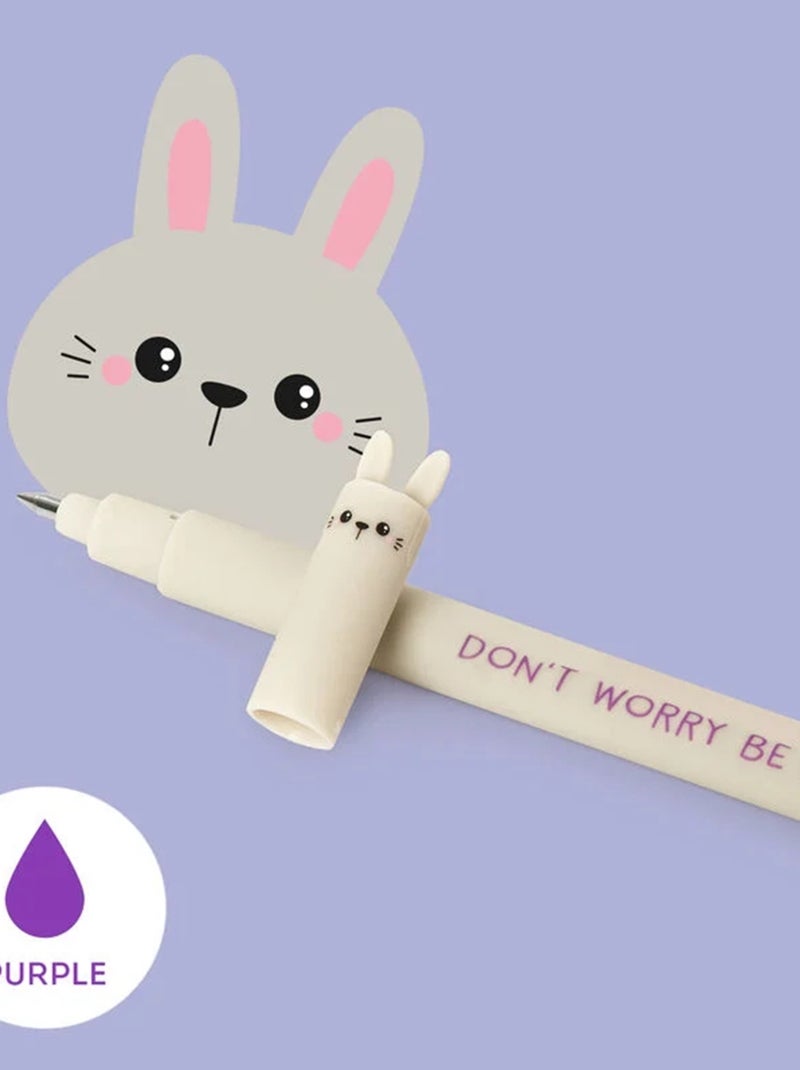 Stylo à encre gel effaçable - Bunny Violet - Kiabi