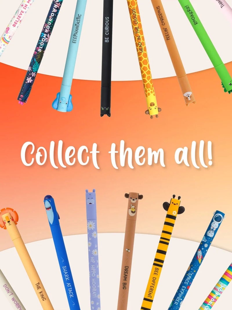 Stylo à encre Gel effaçable - Erasable Pen - Penguin Noir - Kiabi