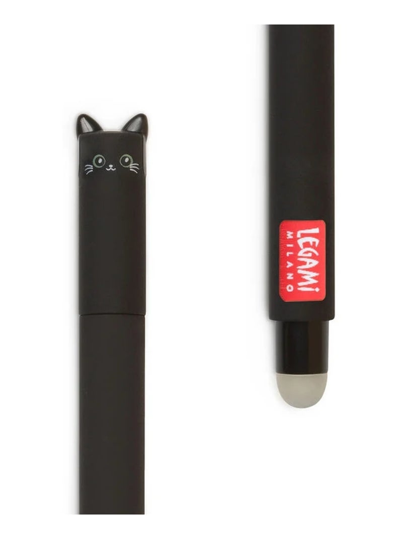 Stylo à encre gel effaçable - KITTY Noir - Kiabi