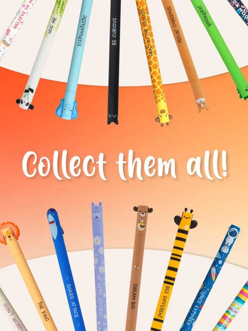 Stylo à encre gel effaçable - KITTY Noir - Kiabi