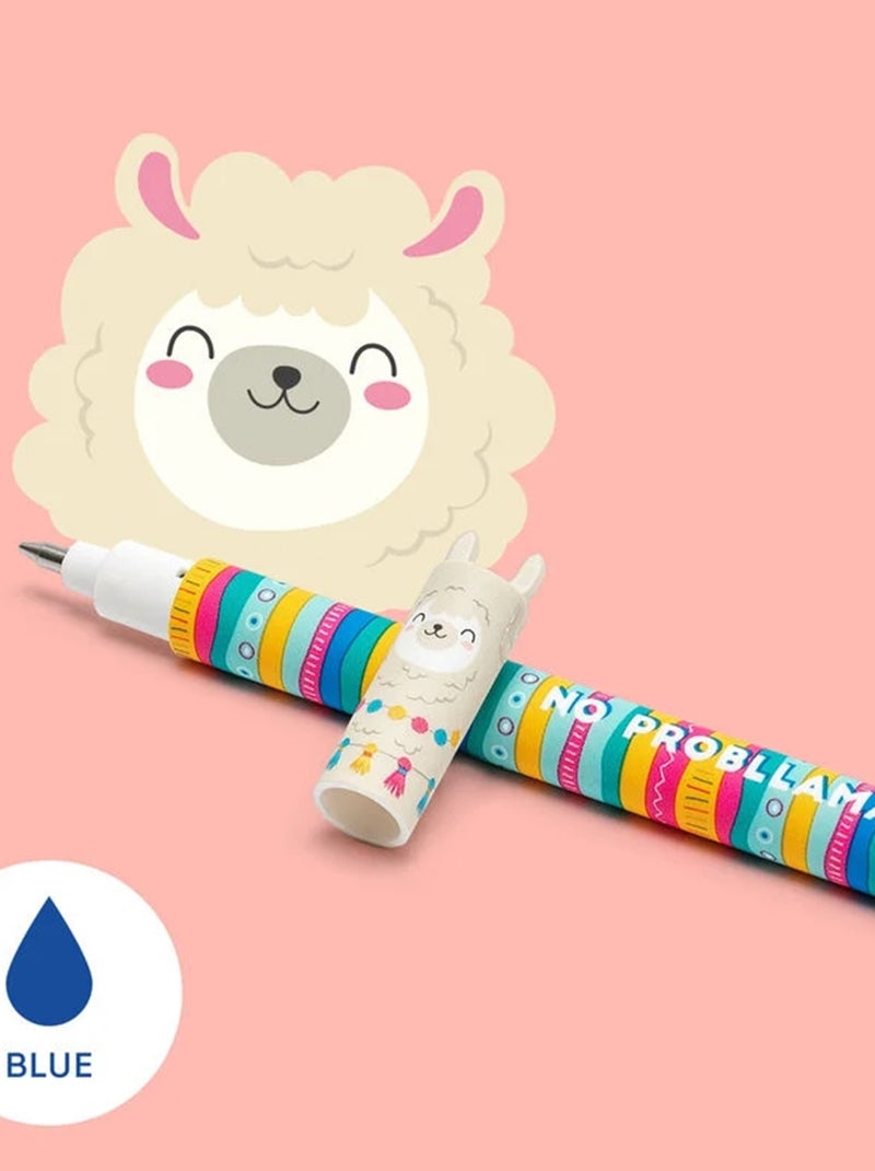 Stylo à encre gel effaçable - Lama Multicolore - Kiabi