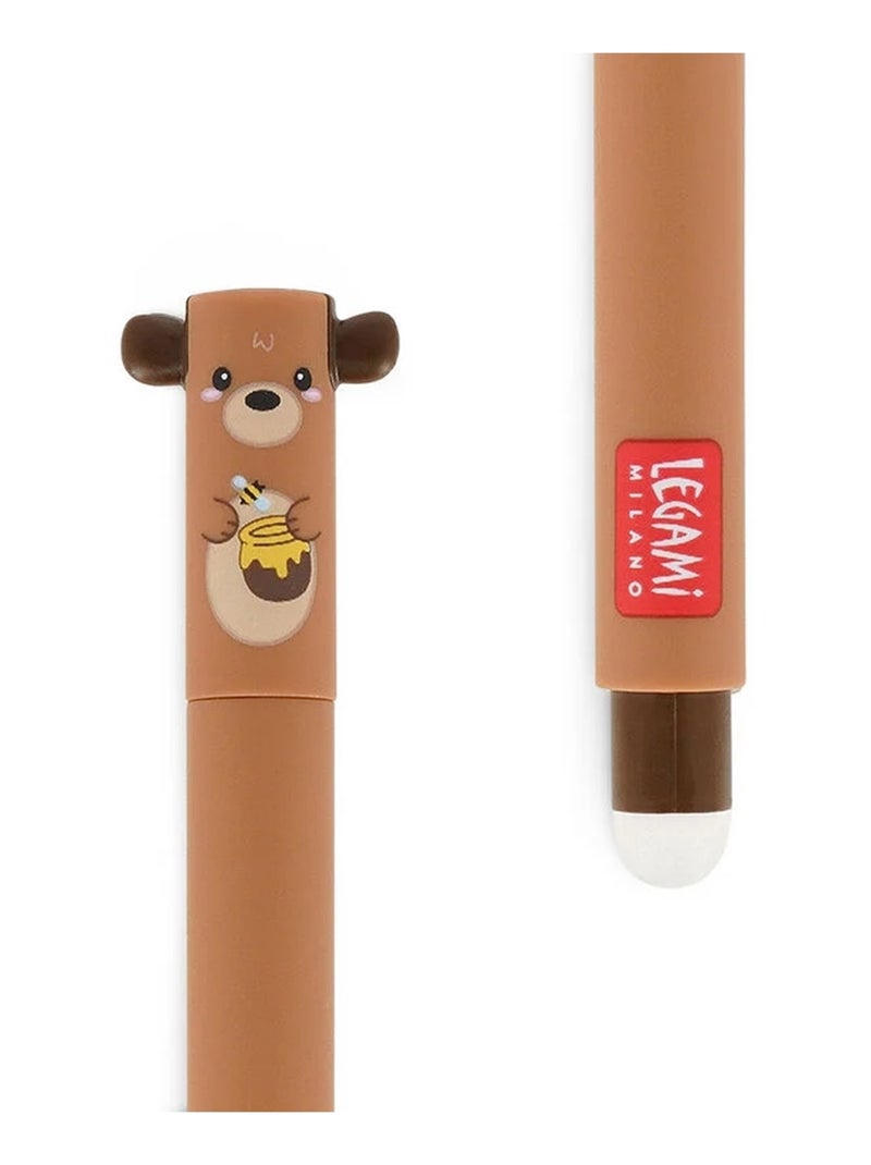 Stylo à encre gel effaçable - Teddy Bear Marron - Kiabi