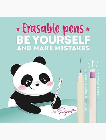 Stylo à encre gel effaçable panda hug me - erasable pen