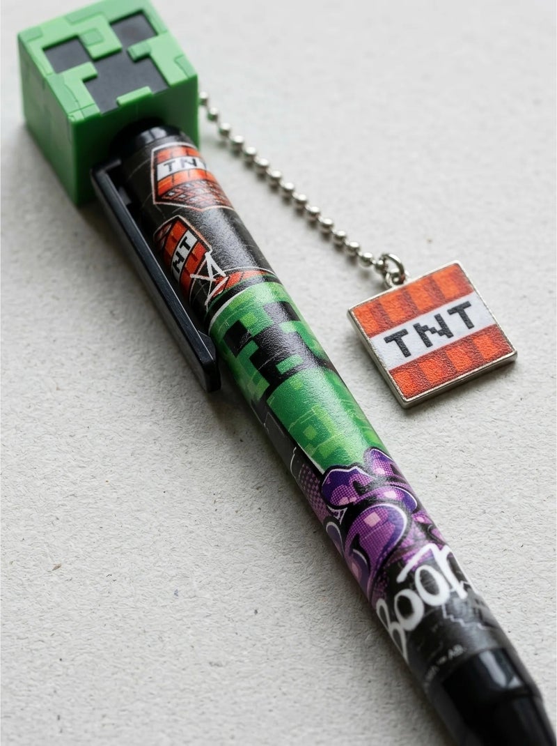 Stylo avec figurine 3d topper minecraft Multicolore - Kiabi