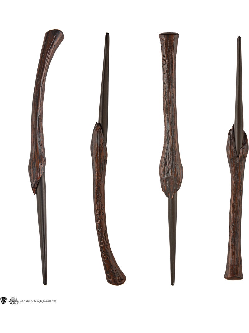 Stylo baguette avec socle & marque-page lenticulaire Bellatrix Lestrange - Harry Potter Marron - Kiabi