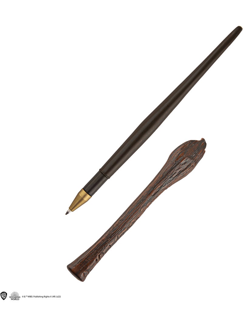 Stylo baguette avec socle & marque-page lenticulaire Bellatrix Lestrange - Harry Potter Marron - Kiabi