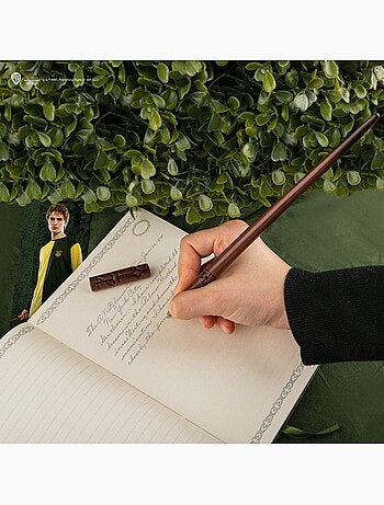 Stylo baguette avec socle & marque-page lenticulaire Cédric Diggory - Harry Potter
