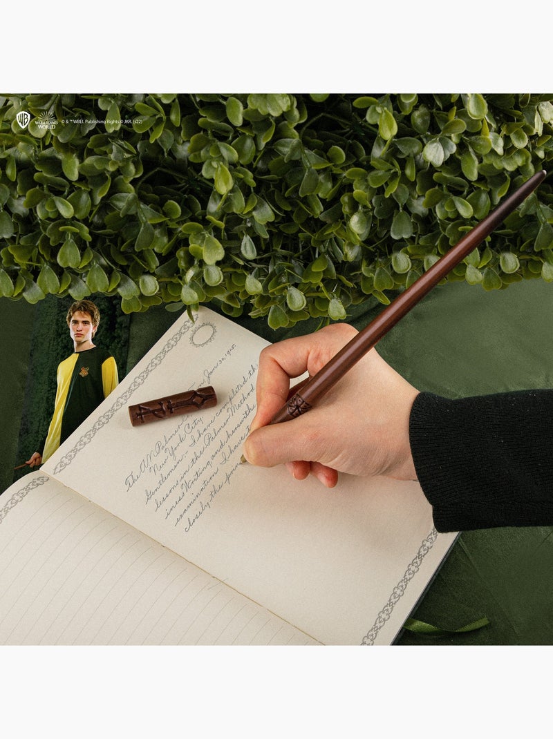 Stylo baguette avec socle & marque-page lenticulaire Cédric Diggory - Harry Potter Marron - Kiabi