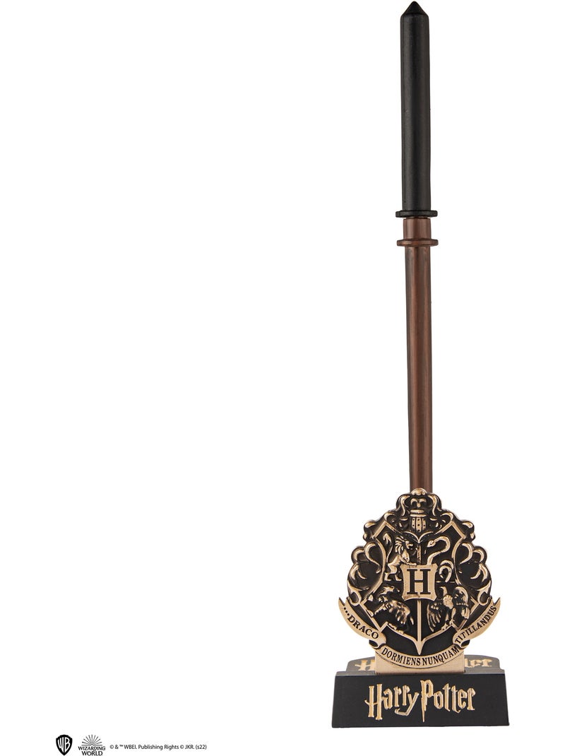 Stylo baguette avec socle & marque-page lenticulaire Drago Malefoy - Harry Potter Marron - Kiabi