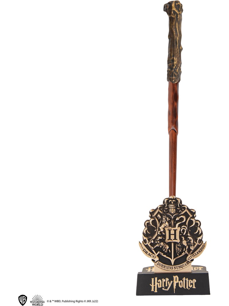 Stylo baguette avec socle & marque-page lenticulaire Harry Potter - Harry Potter Marron - Kiabi