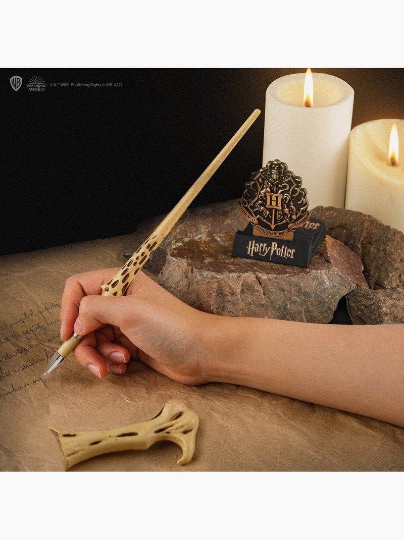 Stylo baguette avec socle & marque-page lenticulaire Voldemort - Harry Potter Beige - Kiabi