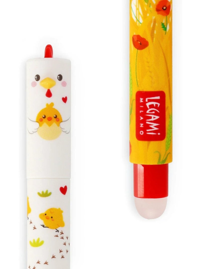 Stylo effaçable hen "i care a lot" - erasable pen Rouge - Kiabi