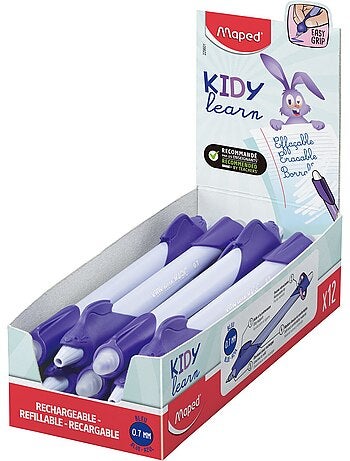 Stylo effaçable kidy learn par boîte