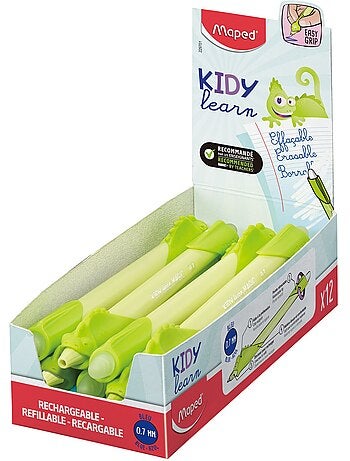 Stylo effaçable kidy learn par boîte