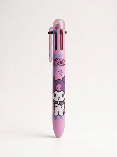 Stylo kuromi 6 couleurs encre multicolore clic sanrio - Kiabi