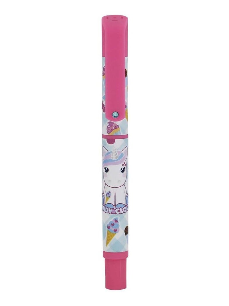 Stylo licorne Candy Cloud Bleu et Rose Rose bonbon - Kiabi