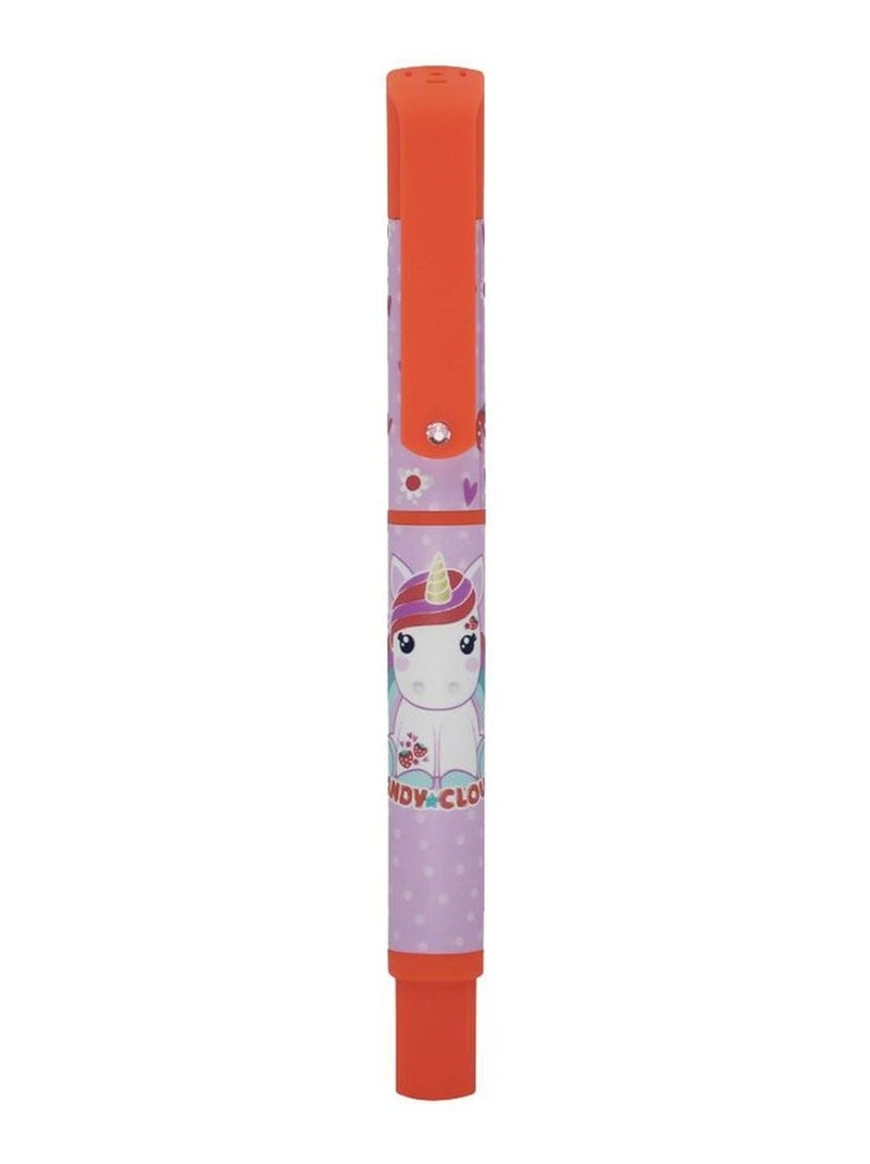 Stylo licorne Candy Cloud Rose- Orange Orange - Kiabi