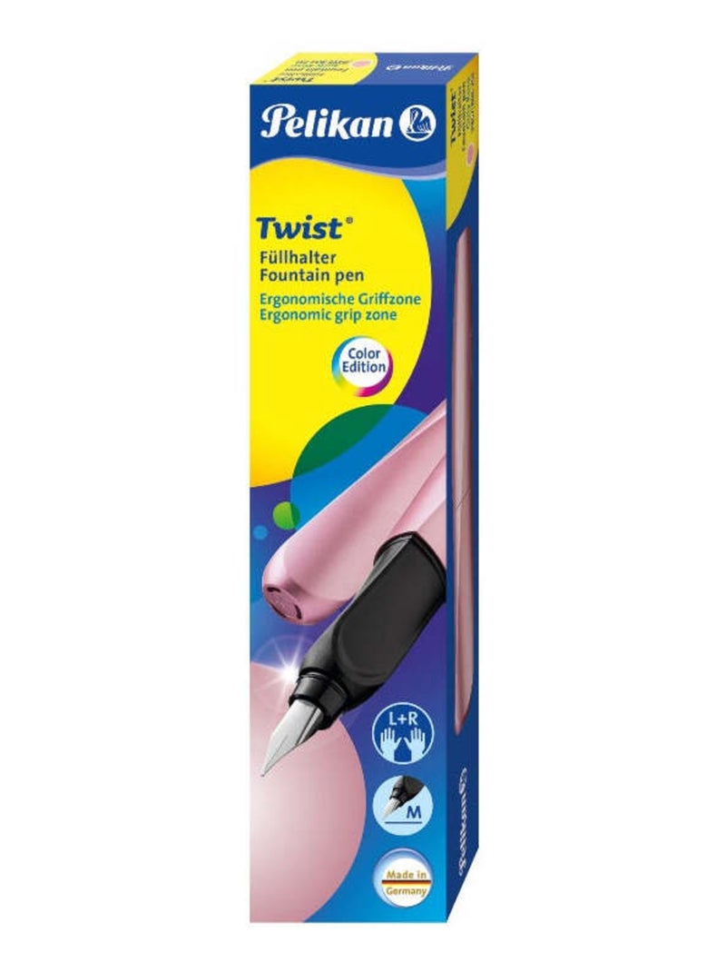 Stylo Plume torsadé Pelikan Rose - Kiabi