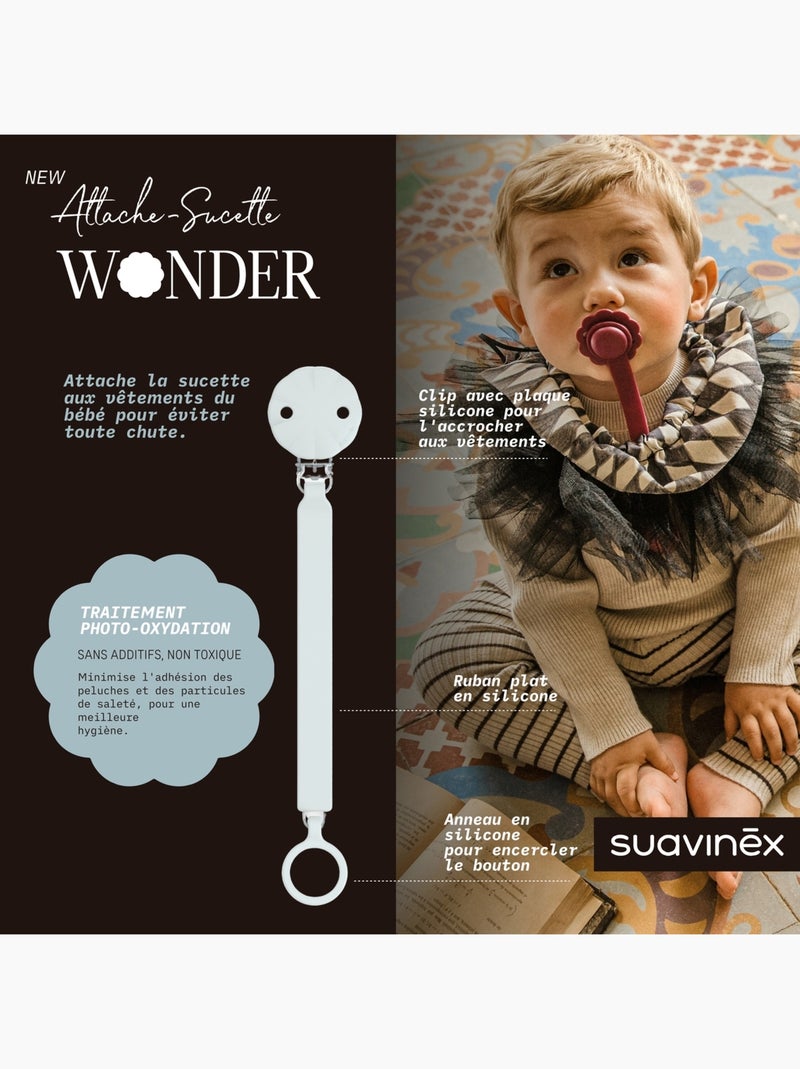 Suavinex - Attache sucette Bleu - Kiabi