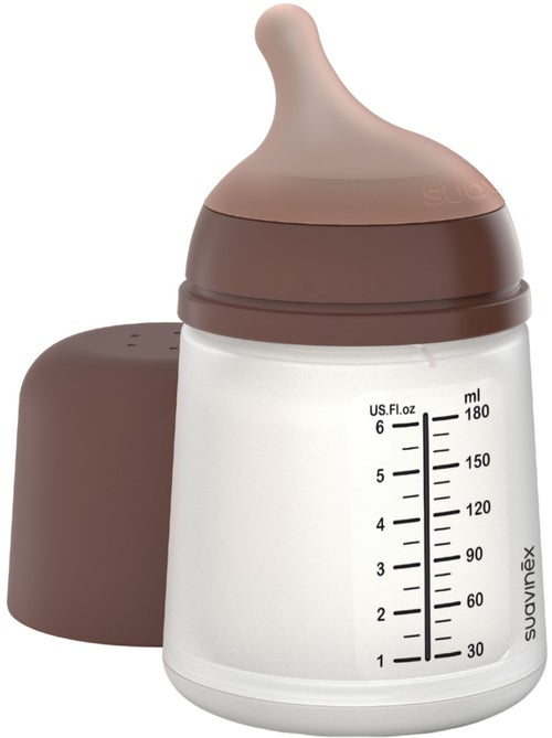 Suavinex - Biberon anti-colique Zerø.Zerø - Débit Lent / S Deep (180 ml) - Kiabi