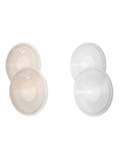 Suavinex - Set 2 coupelles recueille-lait + 2 coupelles protectrices - Kiabi