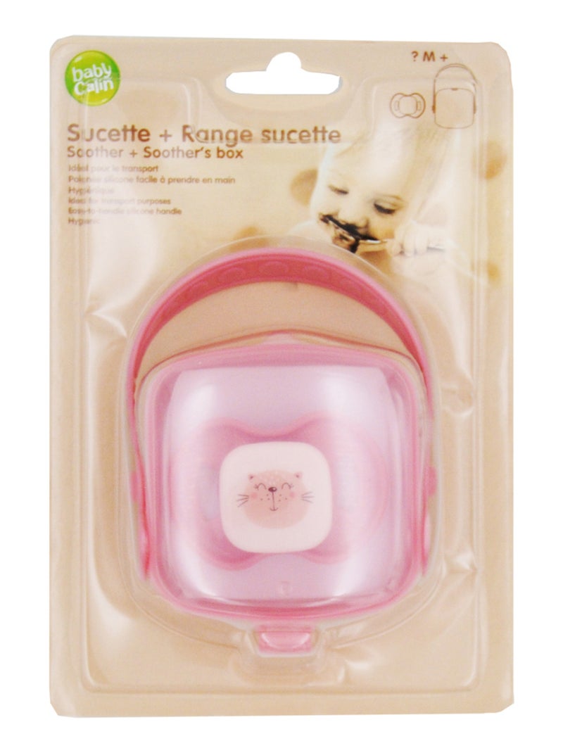 Sucette avec range-sucette Rose - Kiabi